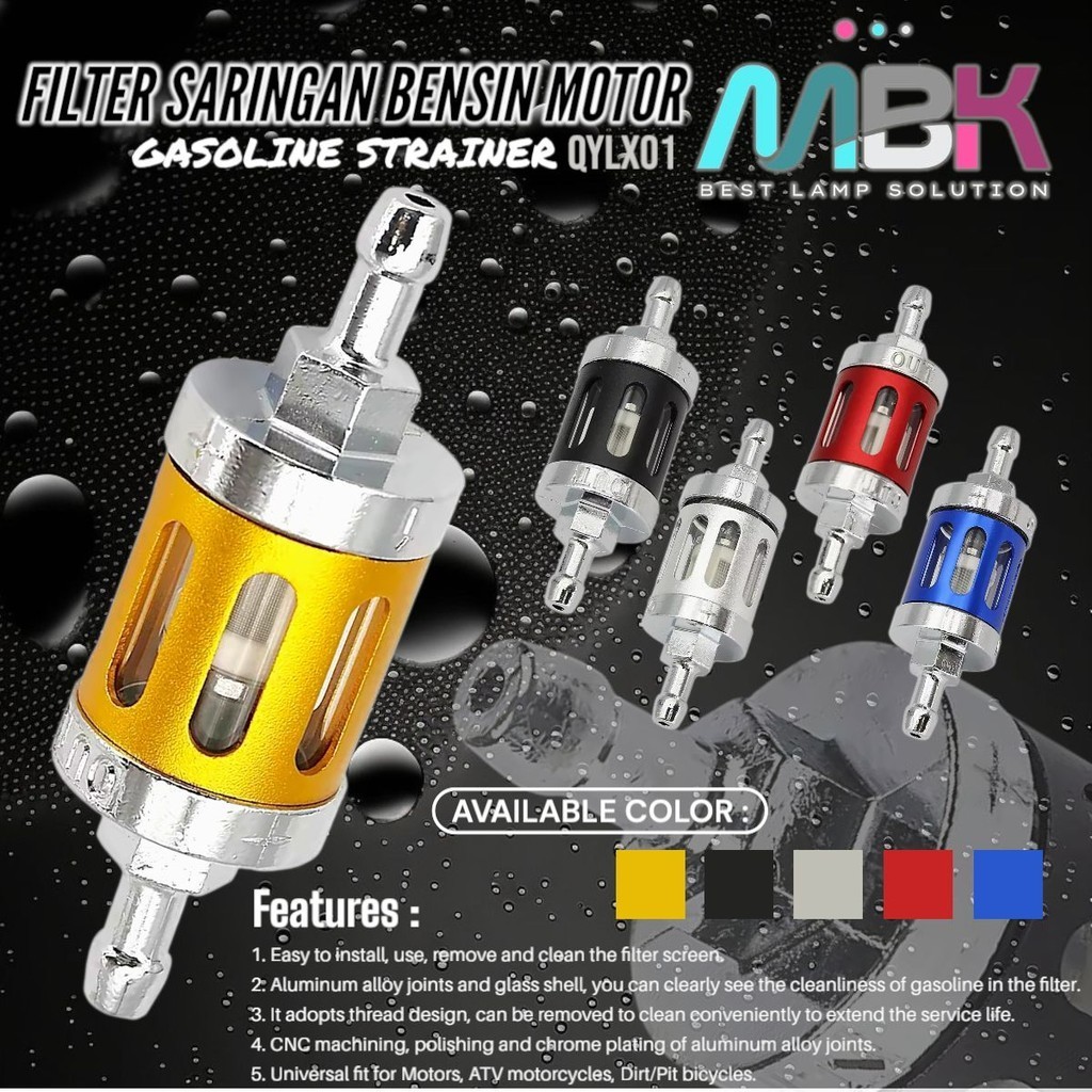 Jual BM Filter Bensin Kaca Aluminium CNC MBK | Shopee Indonesia
