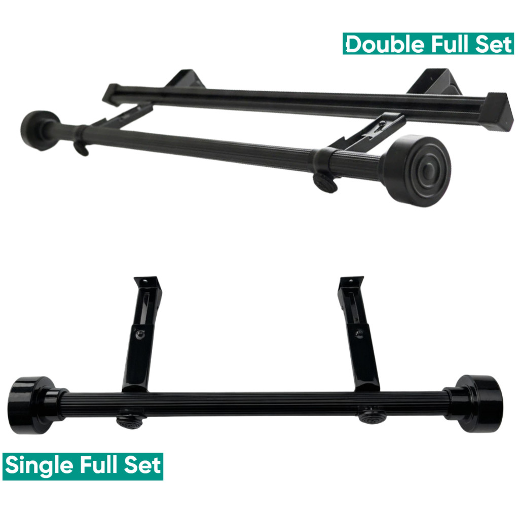 BATANG GORDEN SINGLE DOUBLE FULL SET JENDELA PINTU MINIMALIS AESTHETIC 50 60 75 100 125 150 175 CM