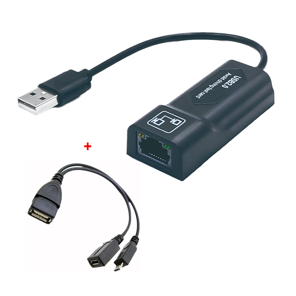Jual USB2.0 to RJ45 100Mps USB Ethernet Adapter with OTG Cable LAN ...