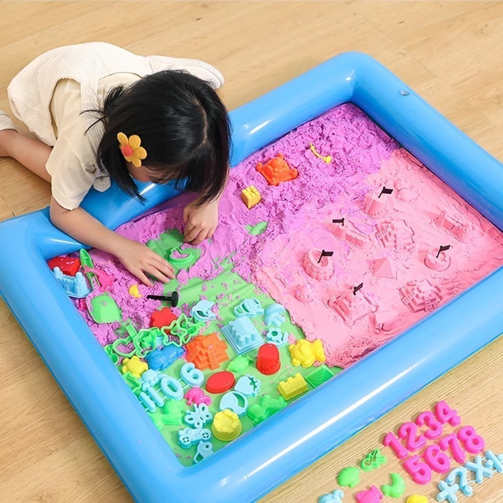 Jual Mianan Pasir Ajaib 1 Set Mainan Anak Magic Sand 500 gram | Shopee ...
