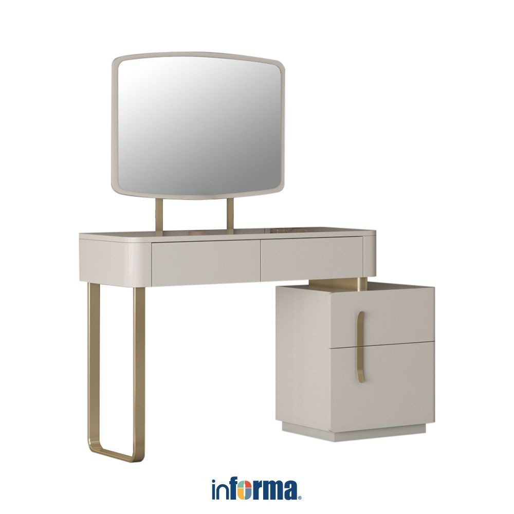 Jual Informa Chloe Meja Rias - Krem Makeup Dresser Vanity Table ...