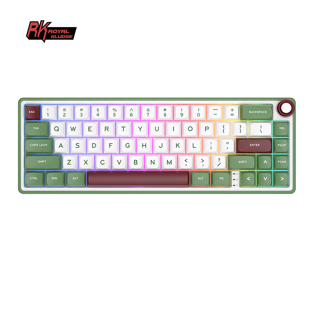 Jual RK R65 Royal Kludge Wired Meanical Keyboard 66 Keys 65% Gasket RGB ...