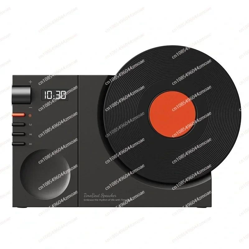 Jual Time vinyl record player retro bluetooth stereo speakers small ...