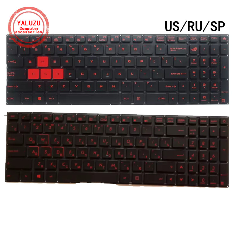 Jual US/RU/SP English NEW Laptop Keyboard For ASUS ZX60 ZX60V ZX60VM ...