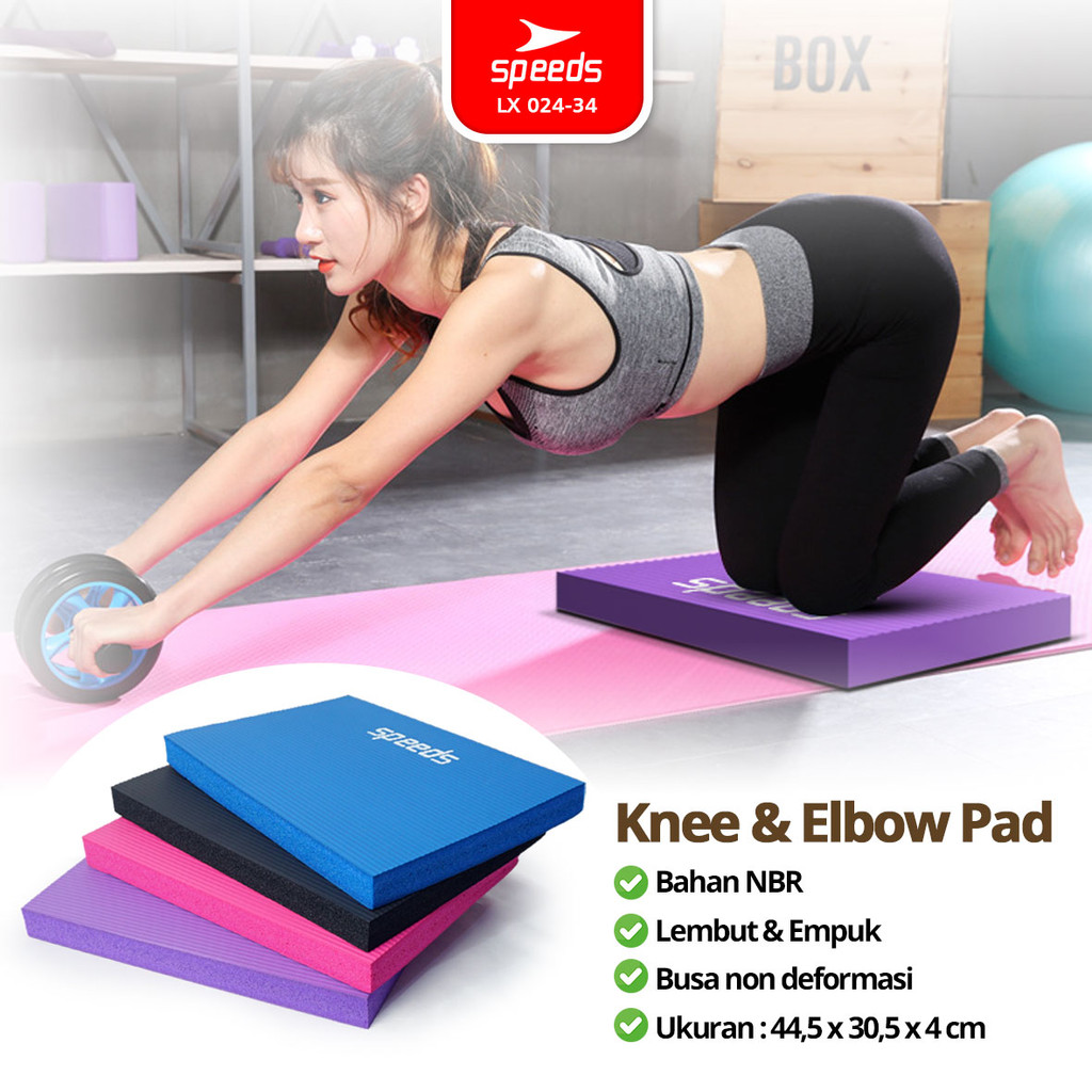 SPEEDS Balance Pad NBR Tebal Knee Pad Matras Lutut Bantalan Yoga Olahraga  Pilates Empuk Cushion 024-34