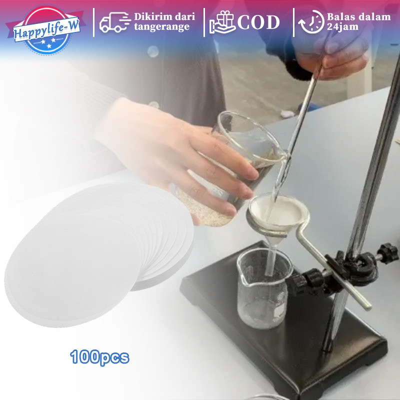 Jual 100pcs Kertas Saring Laboratorium Kertas Saring Bulat Laboratory ...