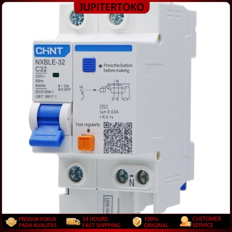 Jual MCB RCBO 6A 10A 16A 20A 25A 32A ELCB DPNL TPNL 230 V 1 P -N ...
