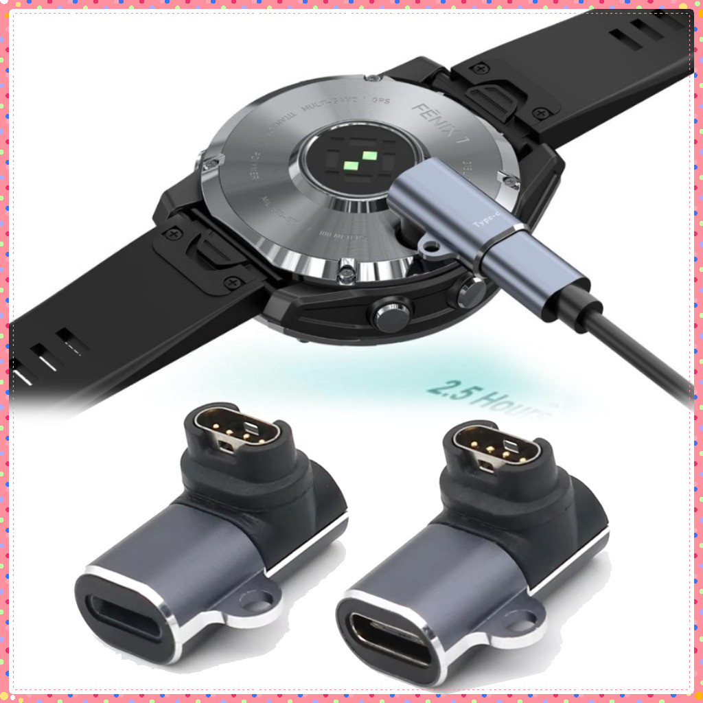 USB-C Auf 4-Pin Ladeadapter Für Garmin Fenix, Forerunner & Vivoactive – Kompakt