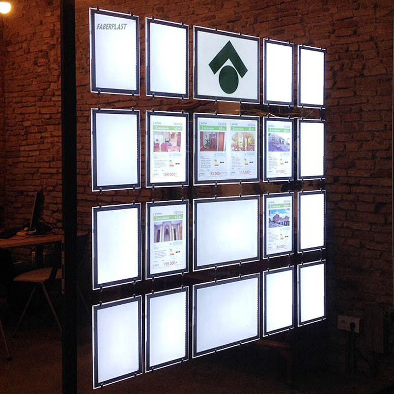 Jual (Pack/12units) A3 Single Sided Estate Agent LED Window Light Box ...