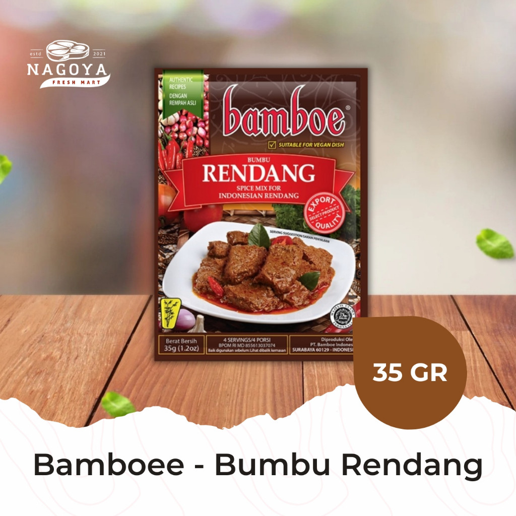 Jual Bamboe - Bumbu Rendang - 35 GR | Instant | Bumbu Masak Indonesia ...