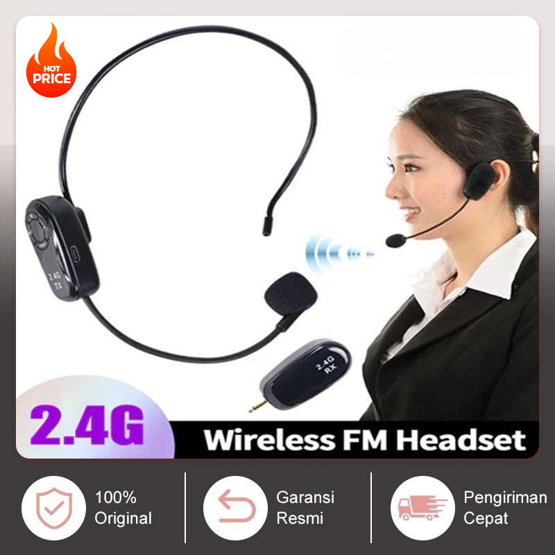 Jual 【COD】Mic Wireless Clip on Mic Wireless Clip on Mic Imam Masjid ...