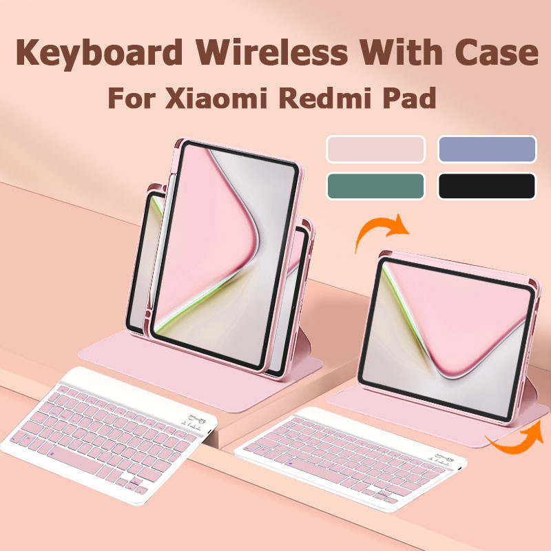 Jual Magnetic Case Wireless Keyboard Set For Xiaomi Redmi Pad 2/5/5 Pro ...