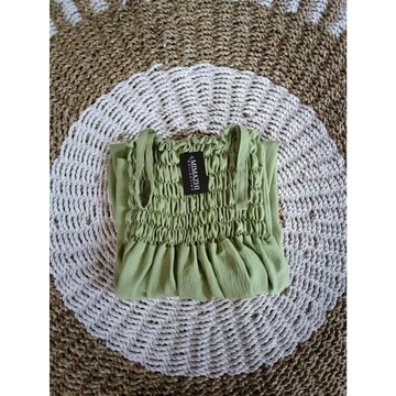 Korean Dress Polos Dress Kerut Tali Dress Smoke Panjang Crincle Air Flow