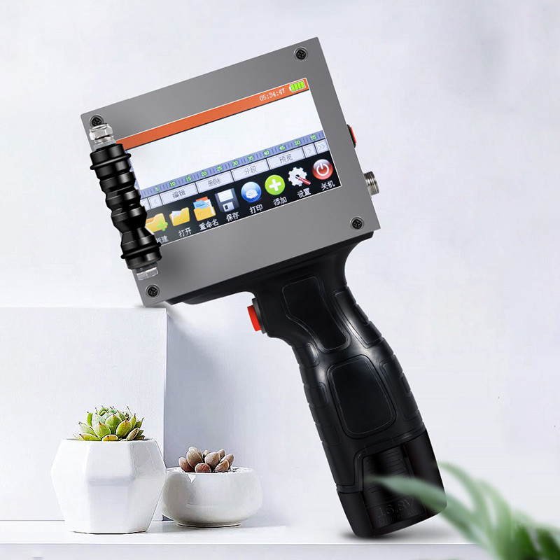 Jual 50mm Large font portable hand jet handheld thermal inkjet printer ...