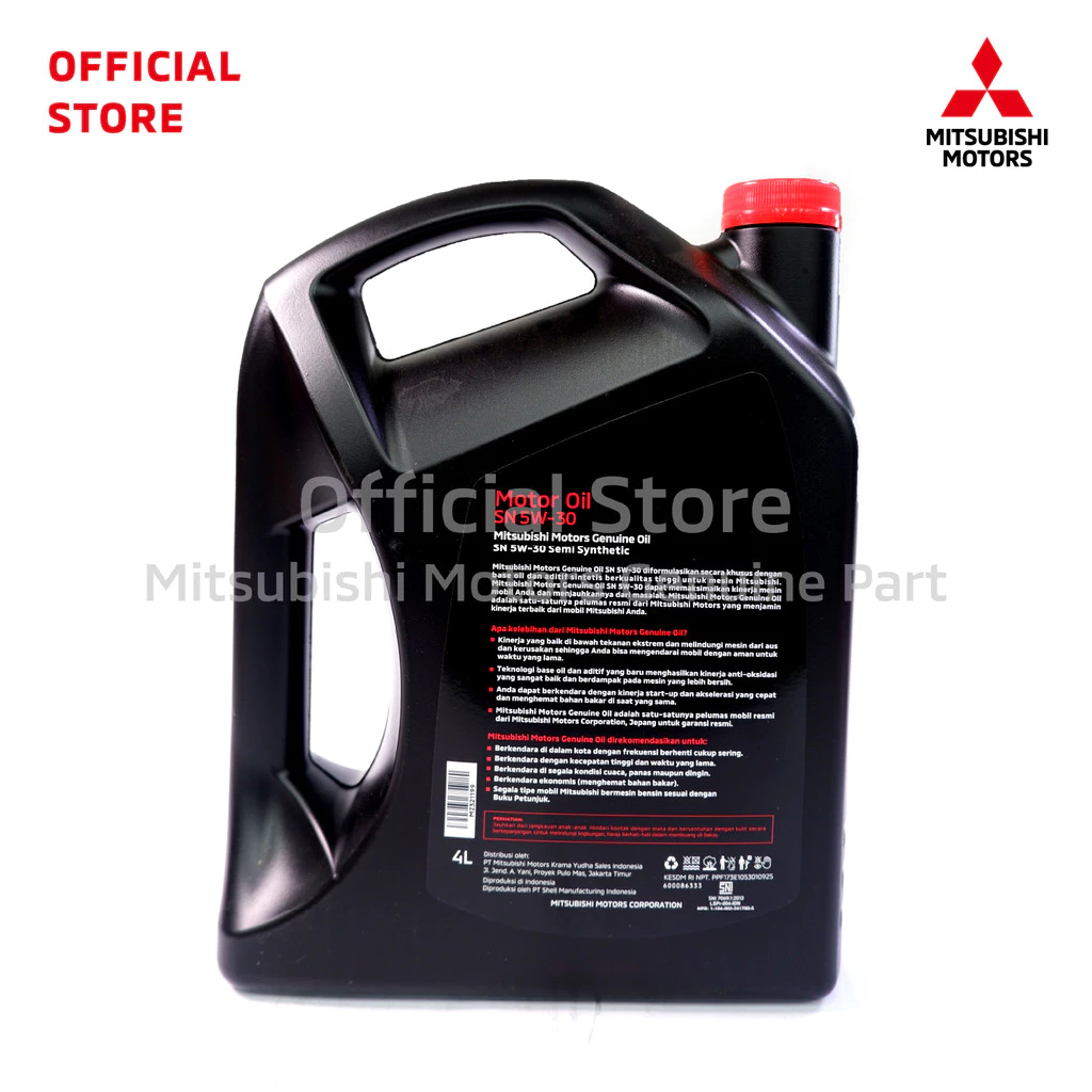 Oil Gasoline 5W-30 SN SEMI SYNTHETIC 4L 3