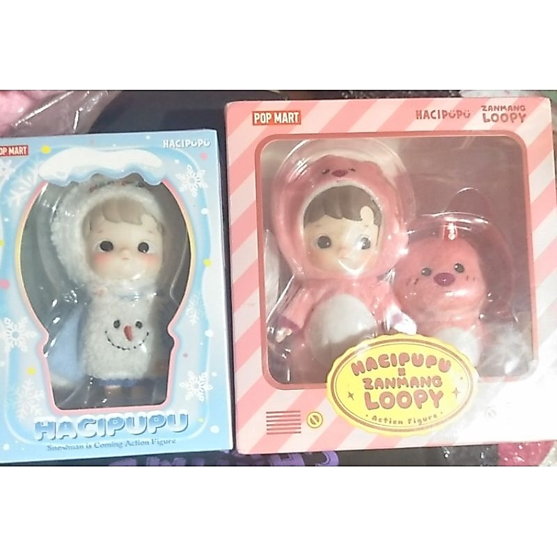 Jual POPMART Hacipupu x zanmang loopy / snowman action figure