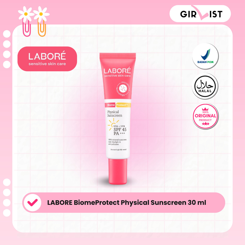 Jual Labore Physical Sunscreen SPF 50 PA++++ Full Size 30ml | Shopee ...