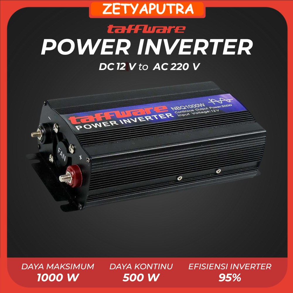 Jual Taffware Power Inverter Mobil Pure Sine Wave DC 12V to AC 220V ...