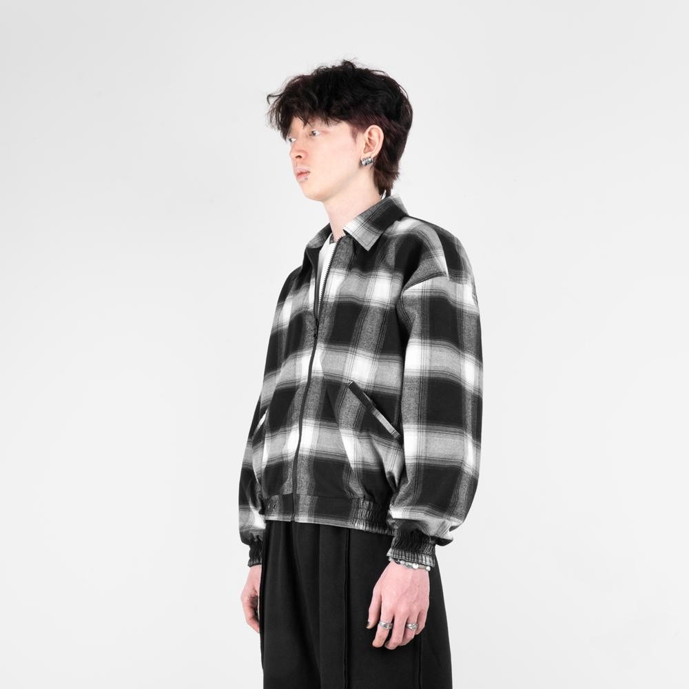 Jual FAITH FADE - Flannel Reversible Work Jacket (Black-White) | Shopee ...