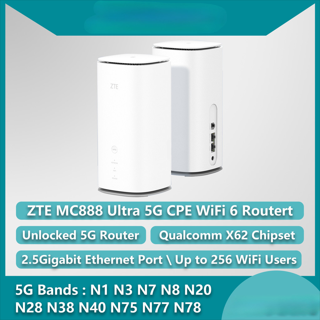 Jual MC888 Ultra 5G CPE Modem WiFi 6 AX6000 RJ45 2.5GE N78 nanoSIM (99 ...