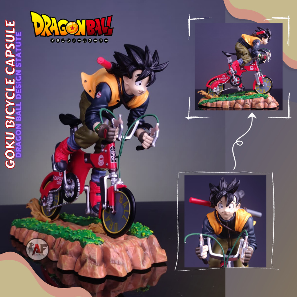 Jual Statue Action Figure Dragon Ball Son Goku Bicycle Capsule GKBOX ...