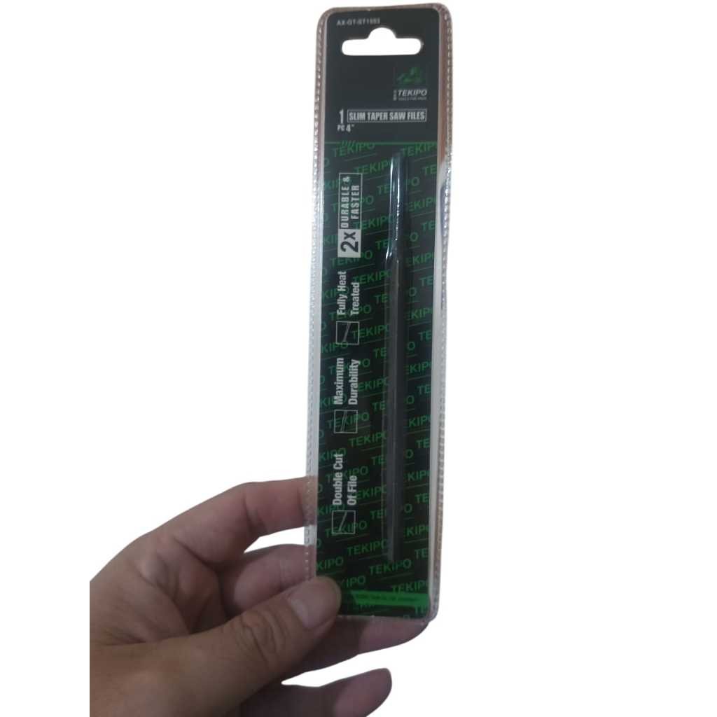 Jual TEKIPO Kikir Segitiga Slim 4 inch Kikir Gergaji Kayu Slim Taper ...