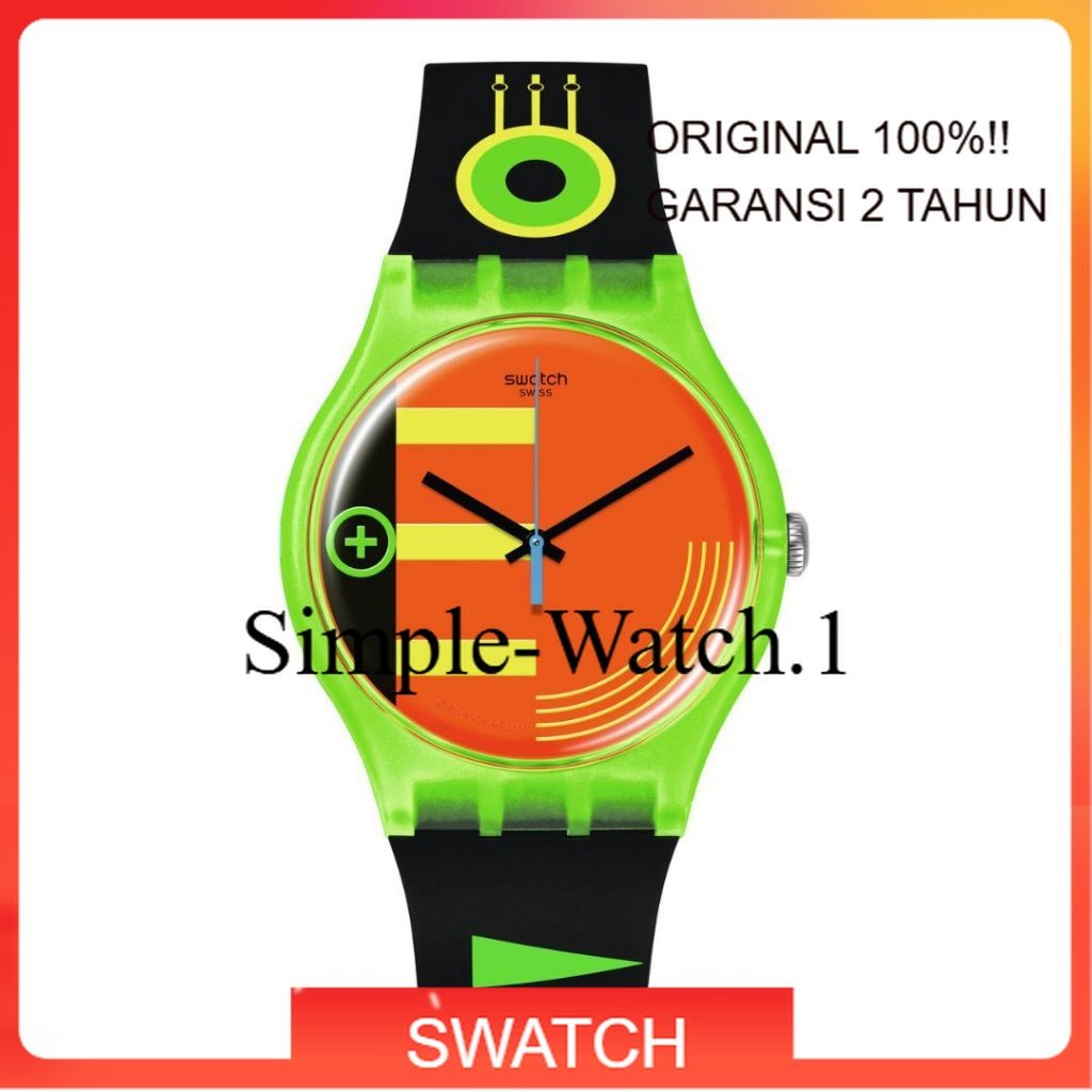 Jual Original 100%!!Jam Tangan Unisex SWATCH SO29G106 Neon Rider ...