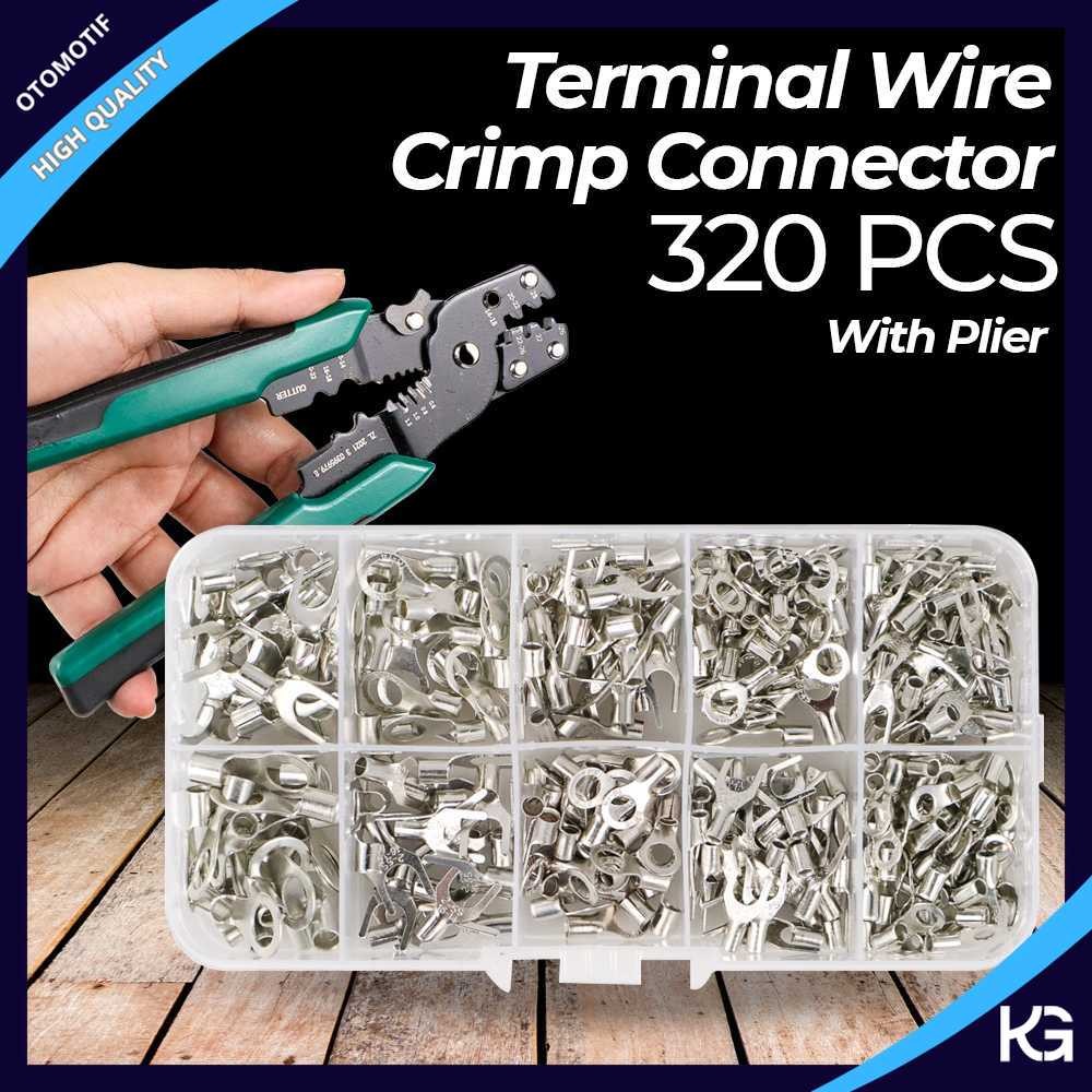 Jual Taffware Crimping Tool Kit 320 PCS Set Konektor Terminal Kabel ...
