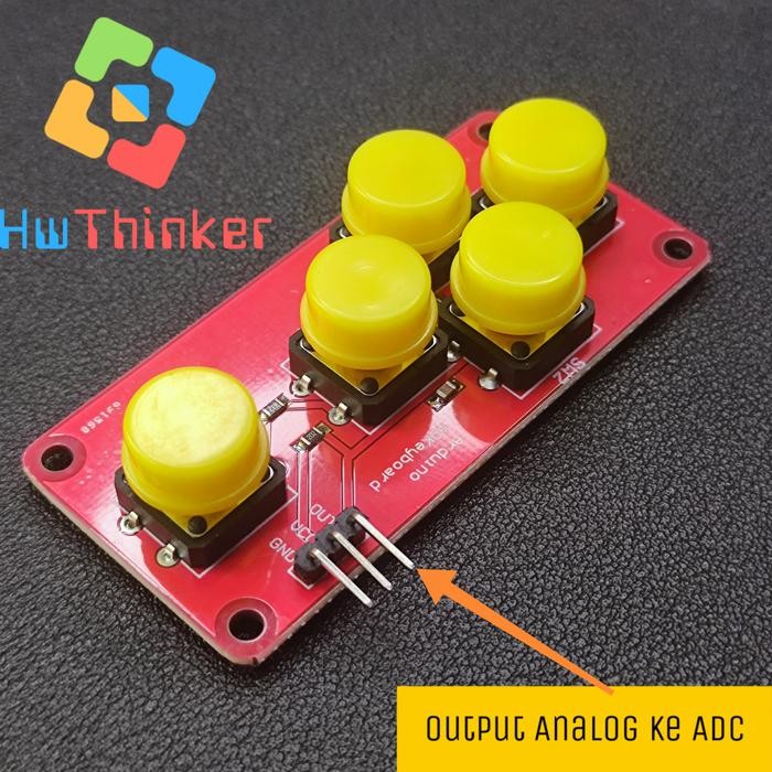 Jual Keyboard Joystick Tactile Switch push button 5 tombol output ...