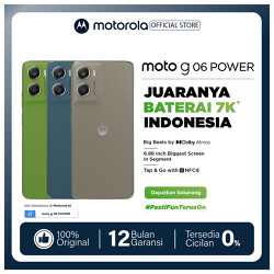Moto G06 Power 128GB RAMBoost 12GB - 6.88" - 7000mAh - 50MP Pro Mode - DolbyStereo - GorillaGlass3 IP64 - WaterTouch - NFC - Pantone Vegan Leather - Free Charger & Transparent Case