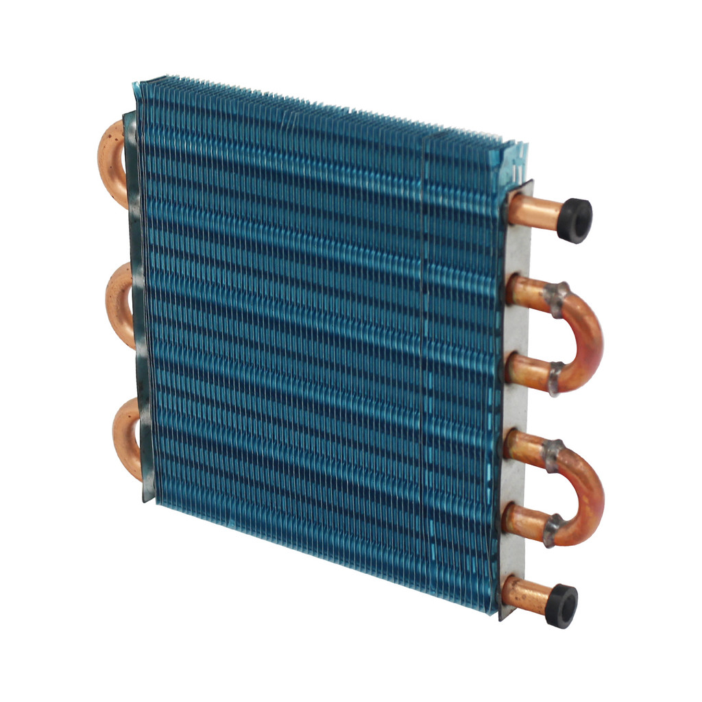 Jual Miniature condensing radiator copper tube aluminum fin heat ...