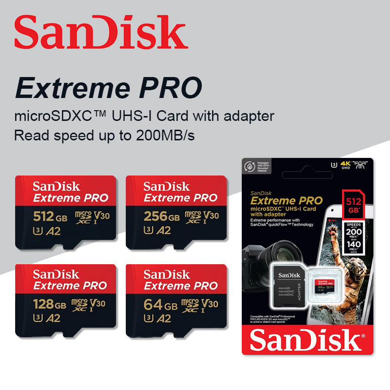 Scheda MicroSD 512GB Sandisk Max Endurance &ndash; Classe 10, 130 MB/s &ndash; Per Videocamere