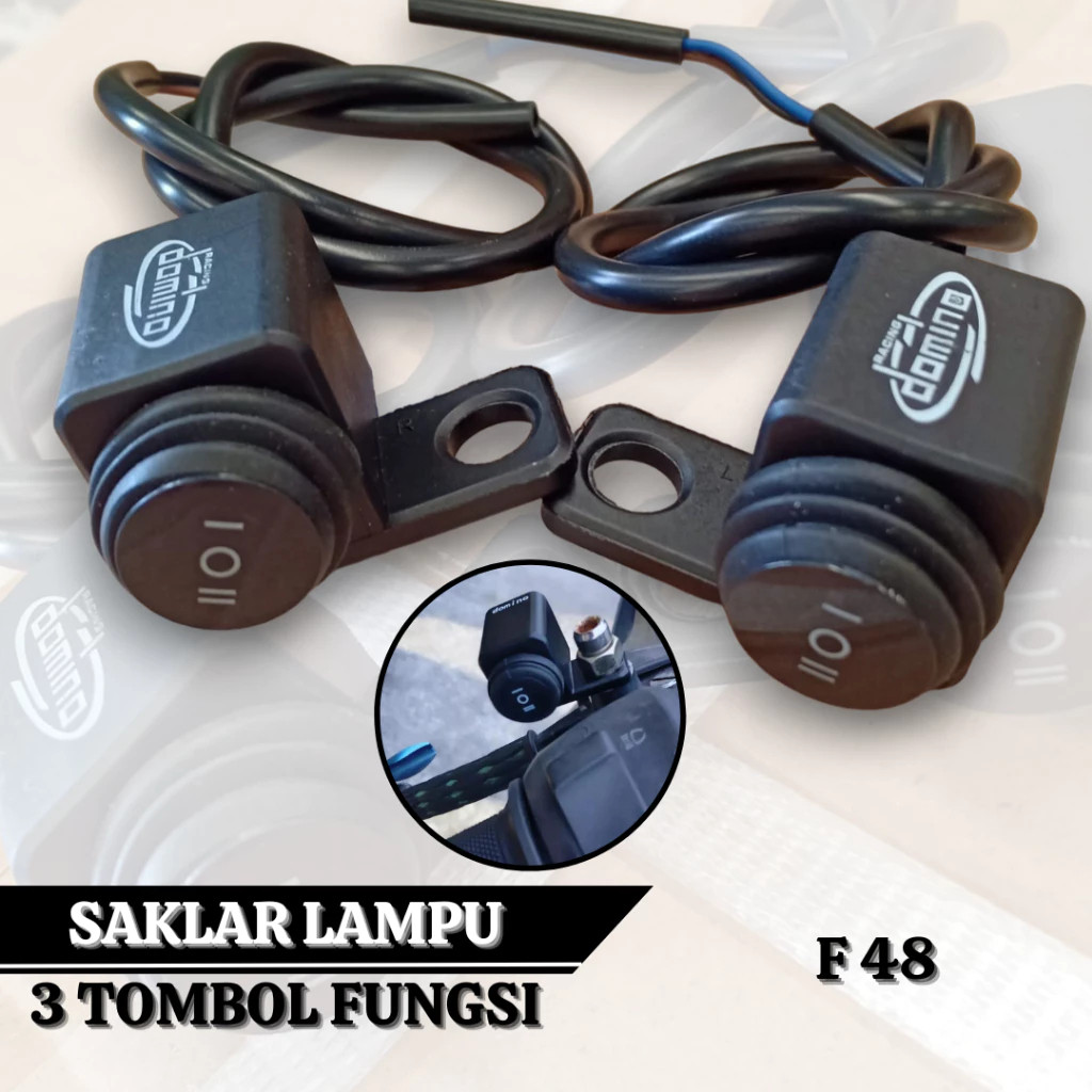 Jual Saklar Lampu ON OFF Lampu 3 Tombol Kanan Kiri Saklar 3 Fungsi ...