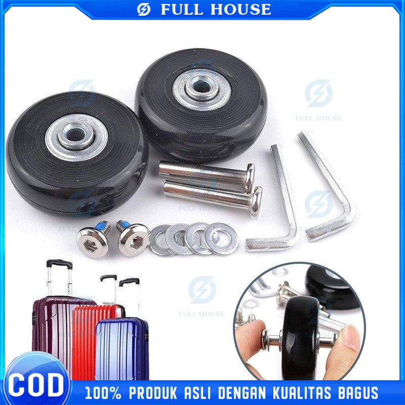 Jual Full House！ 4pcs/Set Roda Koper Pengganti 40 45 50mm Luggage ...