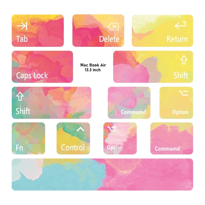 Jual English Keyboard Button Stickers PVC for macair Notebook Computer ...