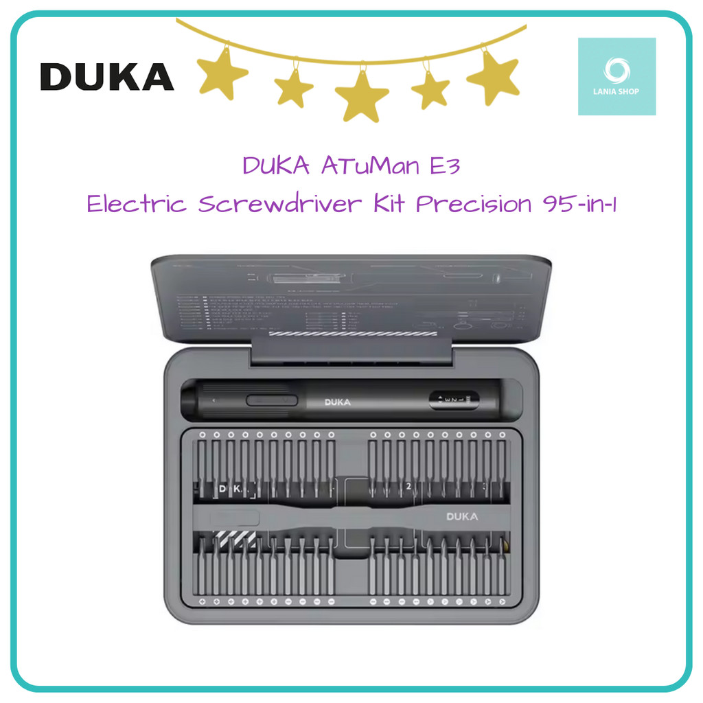 Jual DUKA ATuMan E3 Electric Screwdriver Kit Precision 95-in-1 Magnetic ...