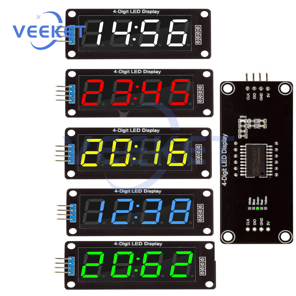 Jual TM1637 LED Display Module 0.56 inch 4 Digit 7 Segment Digital Tube ...