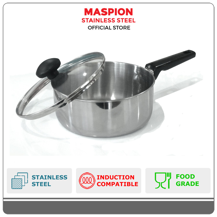 Jual Maspion Saucepan 18 Cm Clovis With Glass Cover | Shopee Indonesia