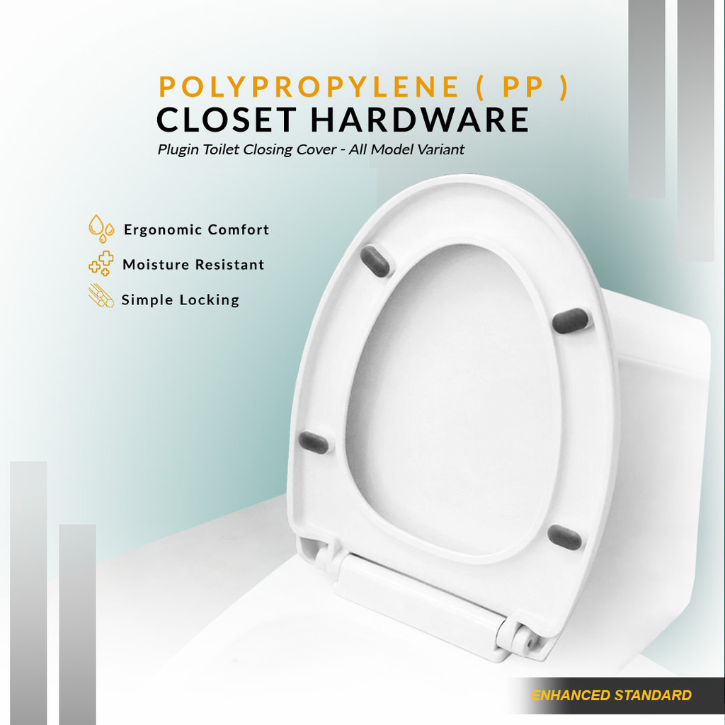 Penutup Cover Toilet Duduk Universal Polypropylene