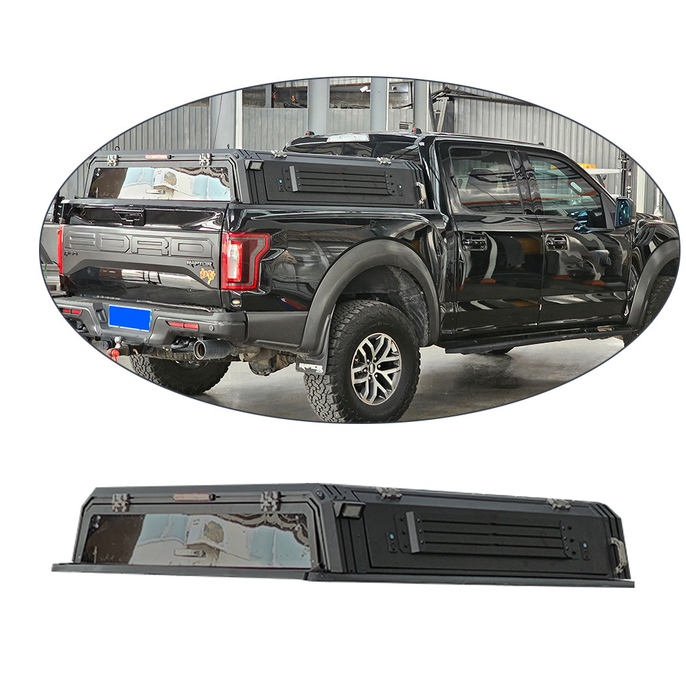 Jual 4X4 aluminum Canopy Black Pickup for Ford Ranger/raptor T6/T7/T8 ...