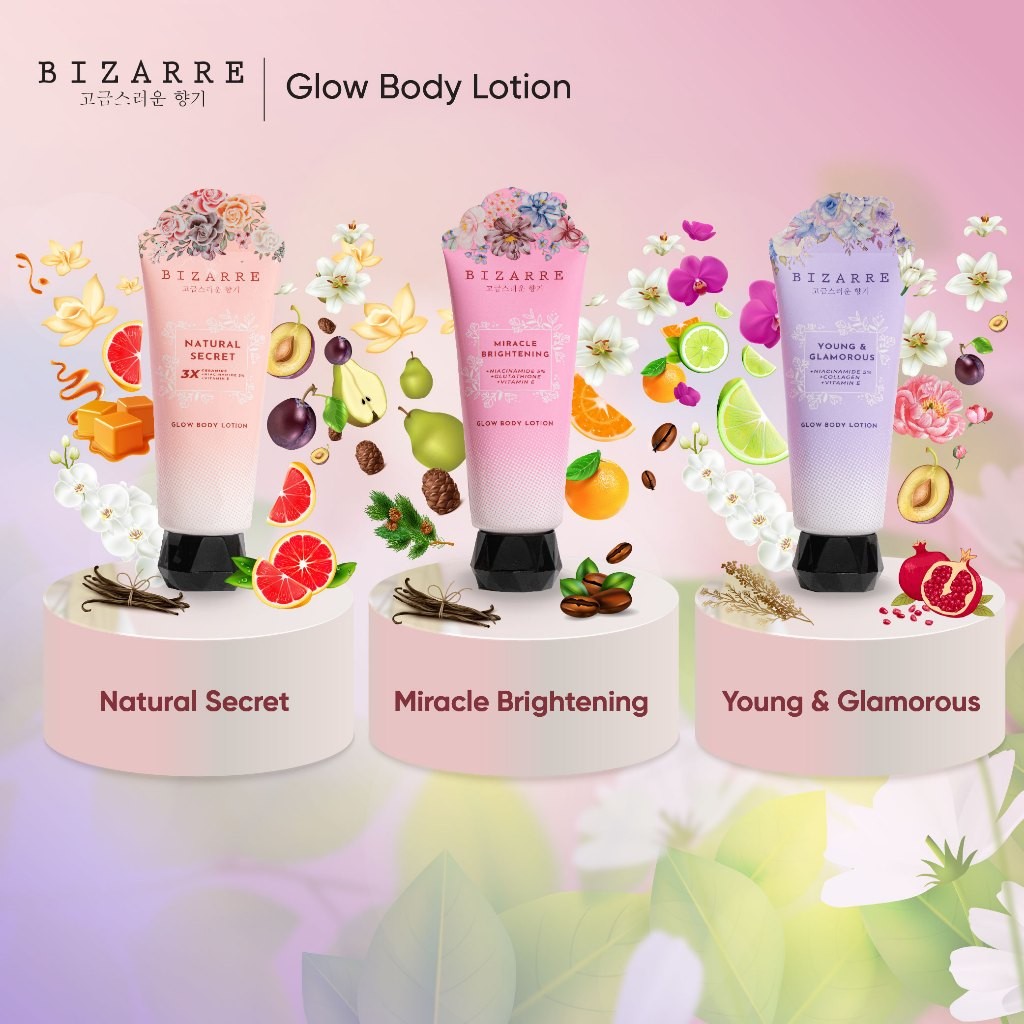 Jual (PAKET 3 PCS) BIZARRE Glow Body Lotion Lotion Kulit Tubuh 100 ML ...