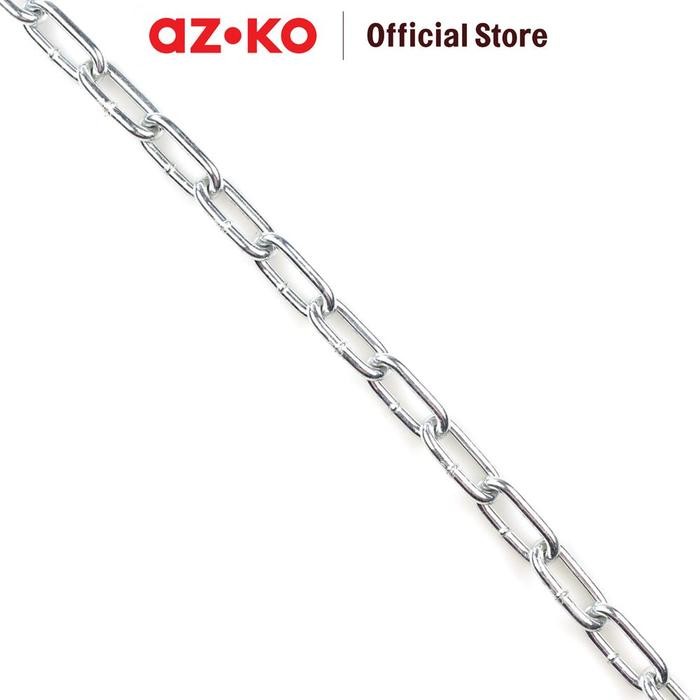 Jual AZKO Krisbow Rantai Proof Coil Zinc 3mm 1mtr Zinc-Plated Chain ...