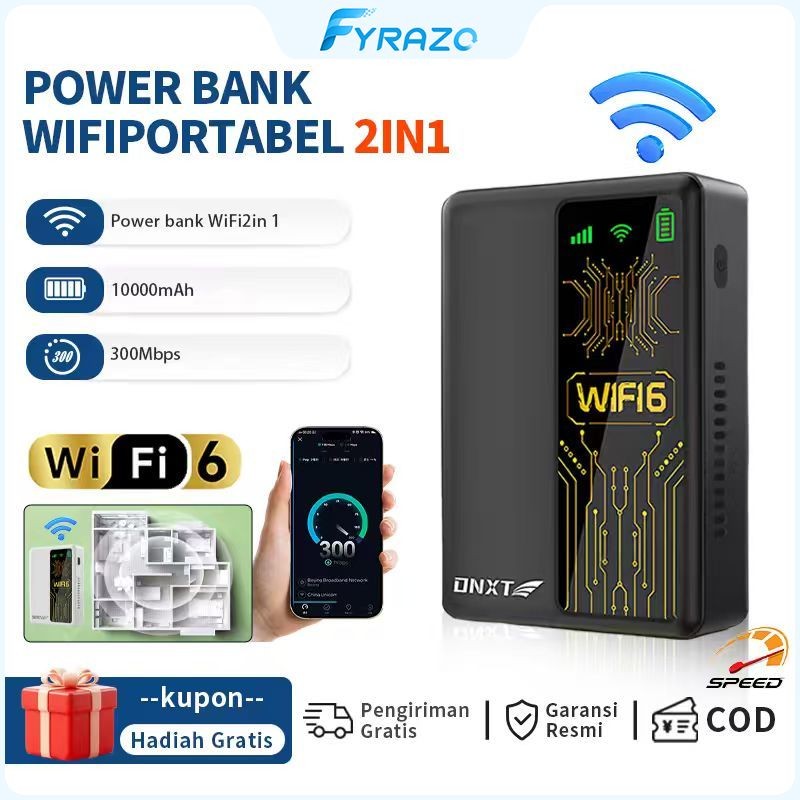 Jual Router WiFi Portabel M20 4G LTE 300Mbps Modem 2in1 Power Bank ...