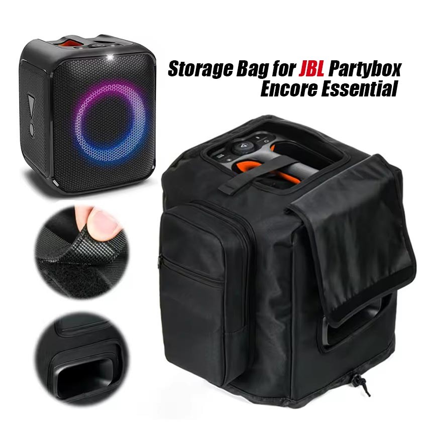Funda De Viaje Para JBL PartyBox Encore Essential – Bolsa De Nailon Impermeable Con Bolsillo Lateral Y Carga Sin Desmontar