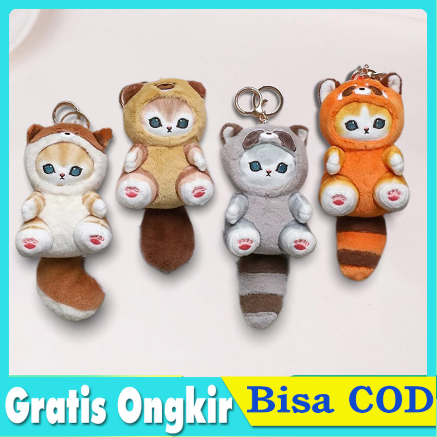 Jual Gantungan Kunci Boneka Plush Karakter Mofusand - Hiu Rakun Tupai ...