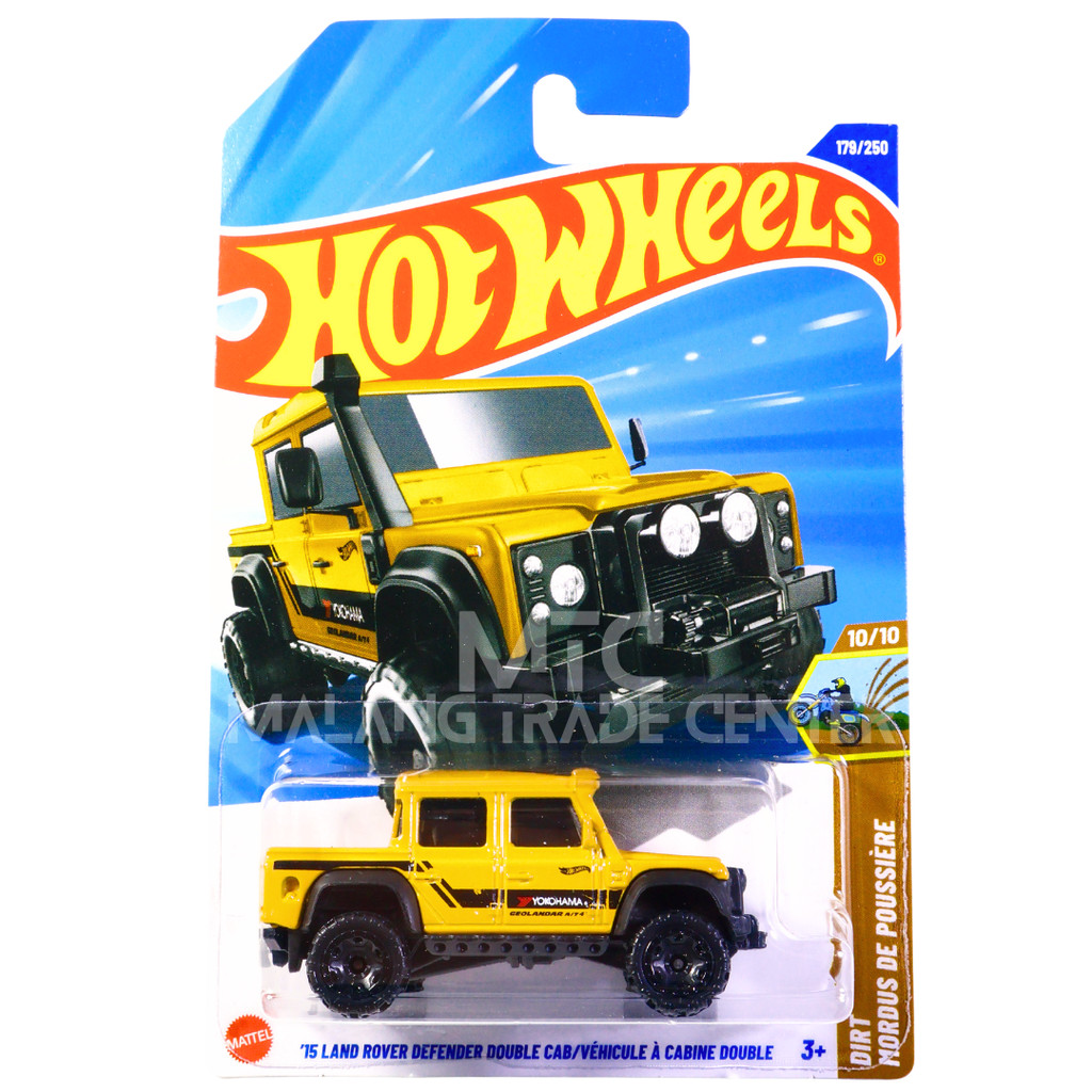 Jual Hot Wheels 15 Land Rover Defender Double Cab Kuning Q 2025 ...