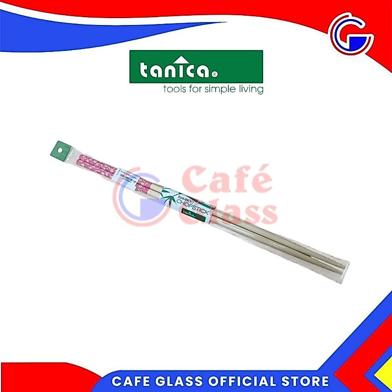 Sumpit Bambu Reusable Steril Panjang (Bu-88) - Chopstick Bamboo Ramen - Alat Makan Tanica