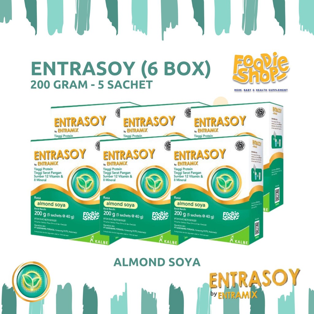 Jual ( 6 Box ) Entrasoy 200 gram / 5 Sachet - Nutrisi Khusus dan ...