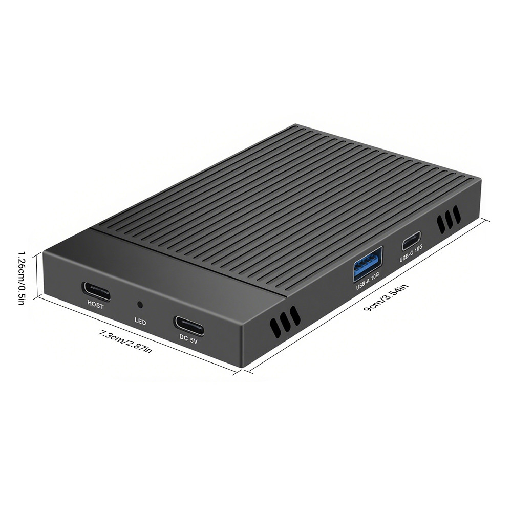 Jual Dual Bay M.2 NVME SSD Enclosure USB3.2 Gen2 10Gbps PCIe NVME HDD ...