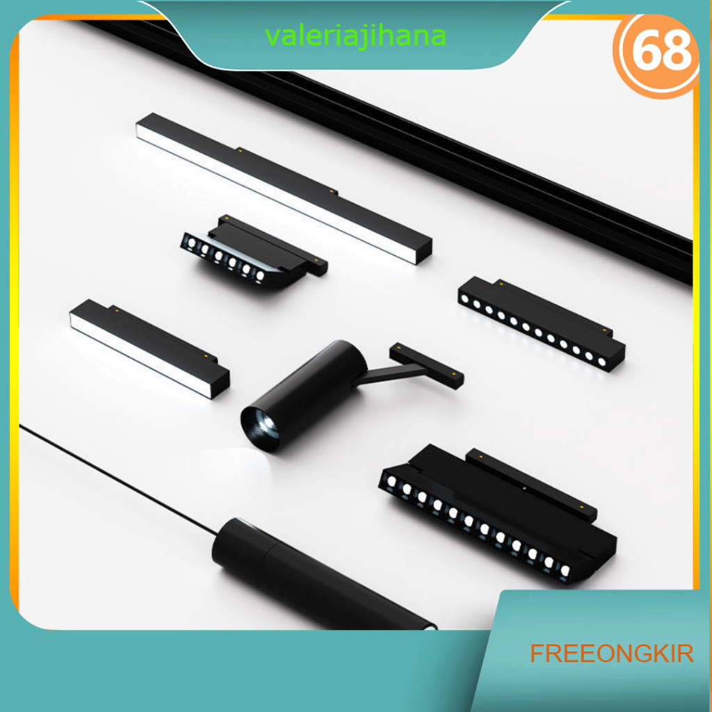 Jual LED Magnetic Track Lighting Rell 48V 1 Meter 2 Meter Magnetic ...